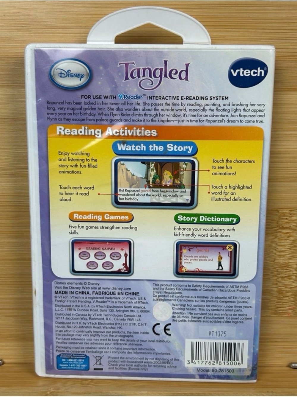 V.Reader Disney Tangled Game Ages 4-6 V.Tech 2010 Complete - Picture 3 of 7
